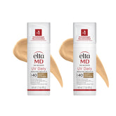 EltaMD UV Daily SPF 40 tinted bottle showing moisturizing, sheer tint