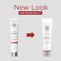 EltaMD UV Sheer transparent zinc oxide formula dries clear