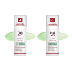 EltaMD UV Skin Recovery bottle with green tint offers sensitive skin protection.