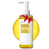 Elvira Pure Cleansing Oil bottle front shows fragrance-free, plant-based formula for sensitive skin