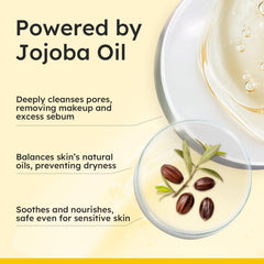 Elvira Pure Cleansing Oil emulsification action demonstrates quick makeup removal