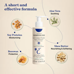 Embryolisse Lait Creme Fluid acts as primer and remover for rapid makeup routine.