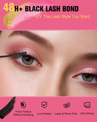 EMEDA Lash Bond brush base enables precise, even base-lash application.