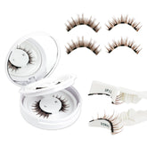 EMEDA Natural Look magnetic lashes kit contents with applicator and mirror for easy use.
