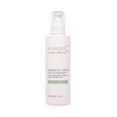 emergin C Aromatic Cream Tea Cleanser bottle demonstrates gentle makeup removal