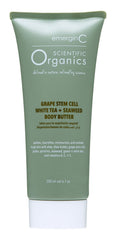 emergin-c grape stem cell body butter jar closeup highlights silky texture and premium packaging for dry skin