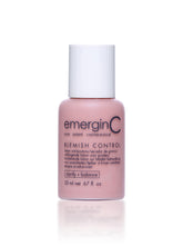 emerginC Blemish Control bottle targets blemishes with tinted drying formula.