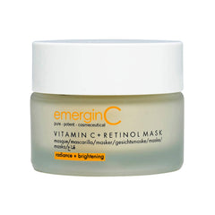emerginC Vitamin C + Retinol Mask packaging highlighting eco-friendly materials and brand quality.