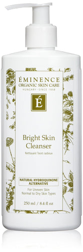 Eminence Bright Skin Cleanser bottle shown for gentle cleansing and brightness support.