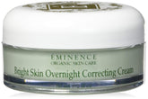 Eminence Bright Skin Overnight Correcting Cream jar shows rich texture for overnight brightening.