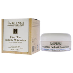Eminence Clear Skin Probiotic Moisturizer application shot for daily use