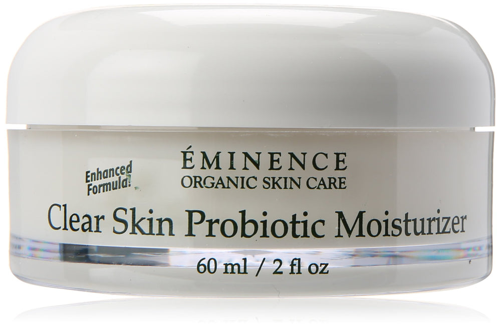 Eminence Clear Skin Probiotic Moisturizer bottle for daily hydration and calm skin.