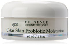 Eminence Clear Skin Probiotic Moisturizer bottle for daily hydration and calm skin.