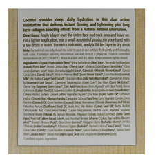 Texture swatch of Eminence Coconut Age Corrective Moisturizer for dry skin care