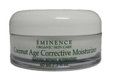 Eminence Coconut Age Corrective Moisturizer jar closeup; creamy texture for hydration and firmness