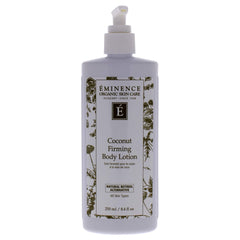 Eminence Coconut Firming Body Lotion bottle delivering deep hydration for smoother skin.