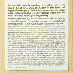 Eminence cream texture closeup reveals velvety richness for nourished, hydrated skin.