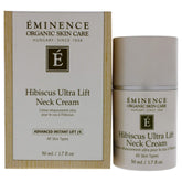 Eminence Hibiscus Ultra Lift Neck Cream pump bottle helps improve elasticity for a smoother neck