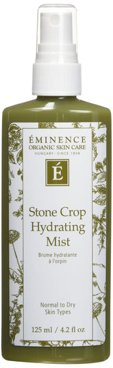 Eminence Stone Crop Hydrating Mist bottle with luminous, hydrating finish.