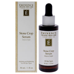 Eminence Stone Crop Serum bottle close showing premium, oil-free hydration.