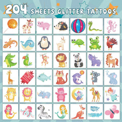 EMOME mermaid glitter tattoos for playful dress-up and gifts