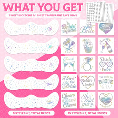 EMOME body glitter tattoos set adds sparkling accents for celebrations