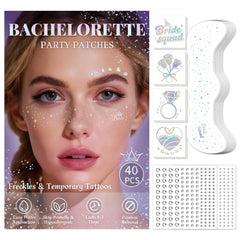 EMOME iridescent freckles set for festive party looks with rainbow shimmer