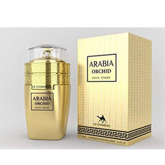 Emper Arabia Orchid Femme perfume application shot suggests long-lasting wear.