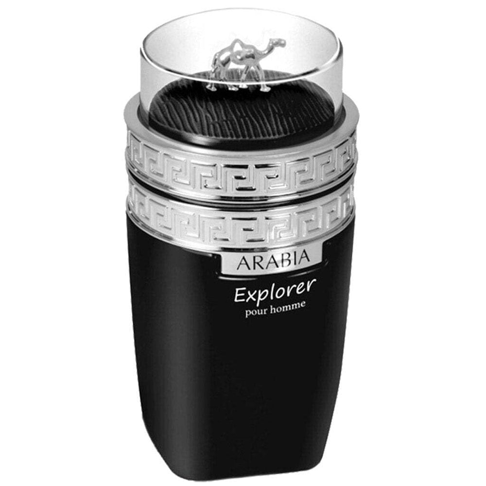 Emper Le Chameau Arabia Explorer bottle with black glass for a bold presence