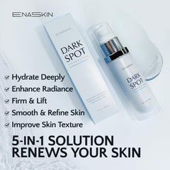 EnaSkin bottle pump close-up showing easy daily application