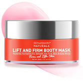 Enaskin Naturals Booty Anti-Cellulite Cream jar closeup for firmer skin.