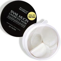 Enaskin Naturals under eye patches snail mucin for deep hydration around the eyes.