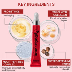 Enaskin Naturals vitamin C formula beside bottle for brighter under-eye area