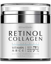 EnaSkin Retinol Cream bottle showing an anti-aging hydration option.