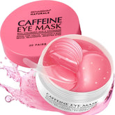 Enaskin Naturals under eye patches in rose packaging for a refreshed morning look.