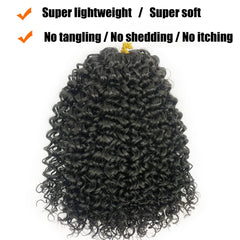 ENBEAUTIFUL eight-pack curly crochet hair kit showcased for quick protective styling