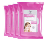 Enchante Dr. Wellness gentle cleansing wipes front view in a four-pack for quick makeup removal