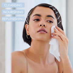 Enchante Dr. Wellness makeup-removal during routine for clean skin