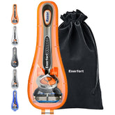 Enerfort Razor Case for Gillette Proglide Fusion orange close-up showing sturdy travel protection