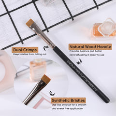ENERGY Flat Definer Brush bristles closeup reveal soft density for gentle lines