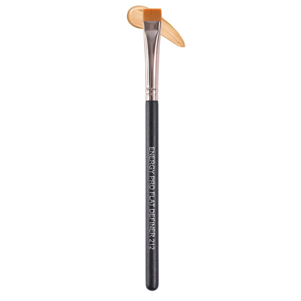 ENERGY Flat Definer Brush top view shows precise edge for sharp lines