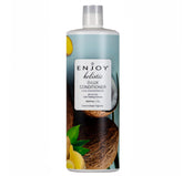 Enjoy D-LUX conditioner bottle front view for damaged and curly hair.
