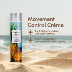 Enjoy Hair Styling Creme humidity-resistance keeps your style intact all day.