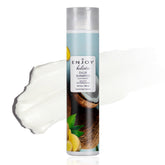 Enjoy Holistic D-Lux Shampoo bottle showcases color-preserving formula for vibrant hair.