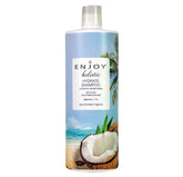 Enjoy Holistic Hydrate Shampoo bottle pouring for smooth, manageable hair.