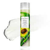 Enjoy Holistic Volume Shampoo bottle front for lightweight lift on fine hair.