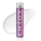 Enjoy Luxury Conditioner bottle being poured for smooth frizz control and hydration