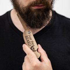 Enjoy The Wood folding compact beard comb ideal for travel and daily use