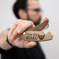 Enjoy The Wood handmade walnut beard comb with smooth finish for gentle detangling