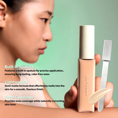 Natural finish look from Organza Fit foundation on skin